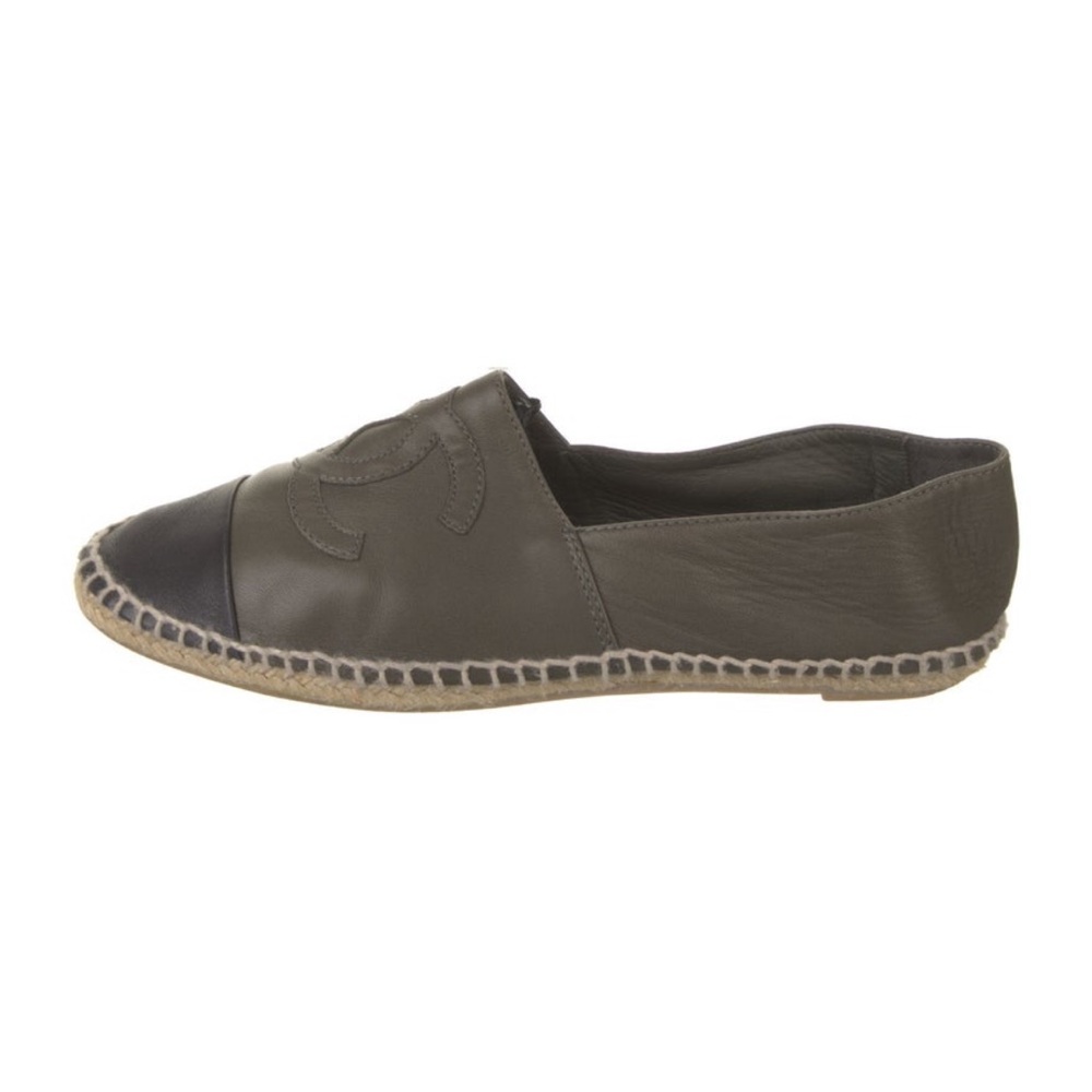 CHANEL Women's Dark Gray Espadrilles sz 40